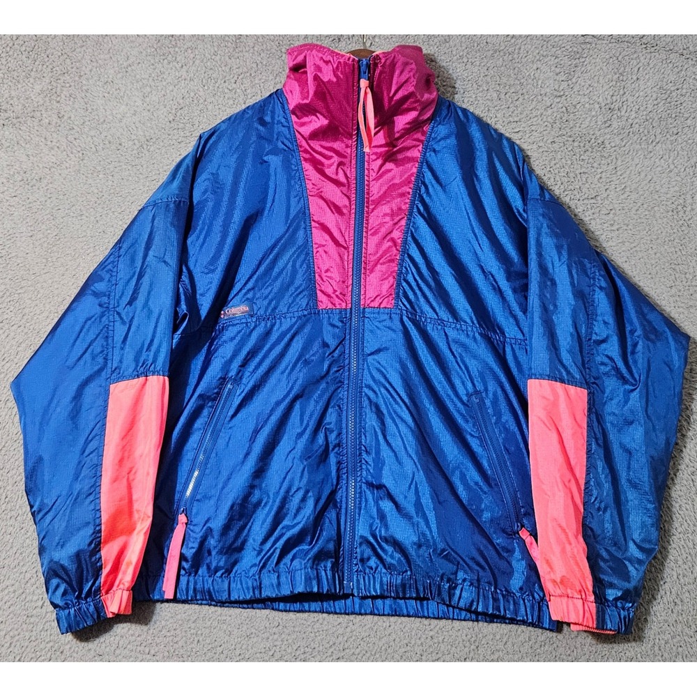 VTG Columbia Intertrainer Jacket Womens Large 3 In 1 Radial Sleeve Windbreaker